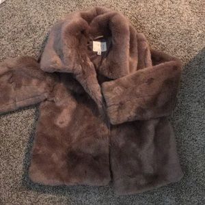 NWOT faux fur jacket